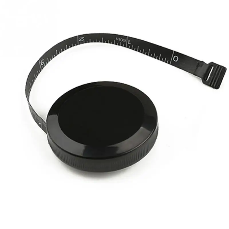 Черная Автоматическая двухсторонняя Выдвижная мерная рулетка ABS Гибкая