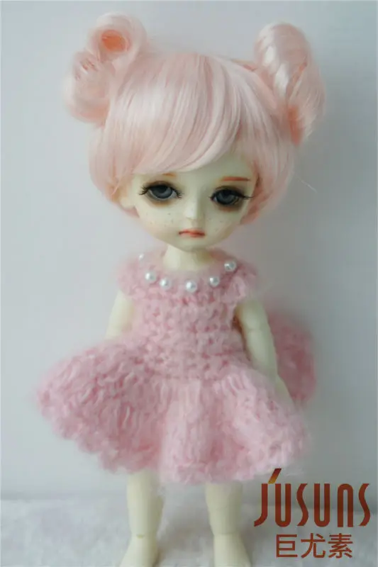 JD301 1/8 1/6 милый синтетический мохеровый парик BJD модный двойной круг