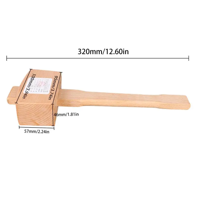 

100mm Small Beech Mallet Beat Wooden Hammer Rafter Woodworking Tools For Sew Leather Engraving Printing