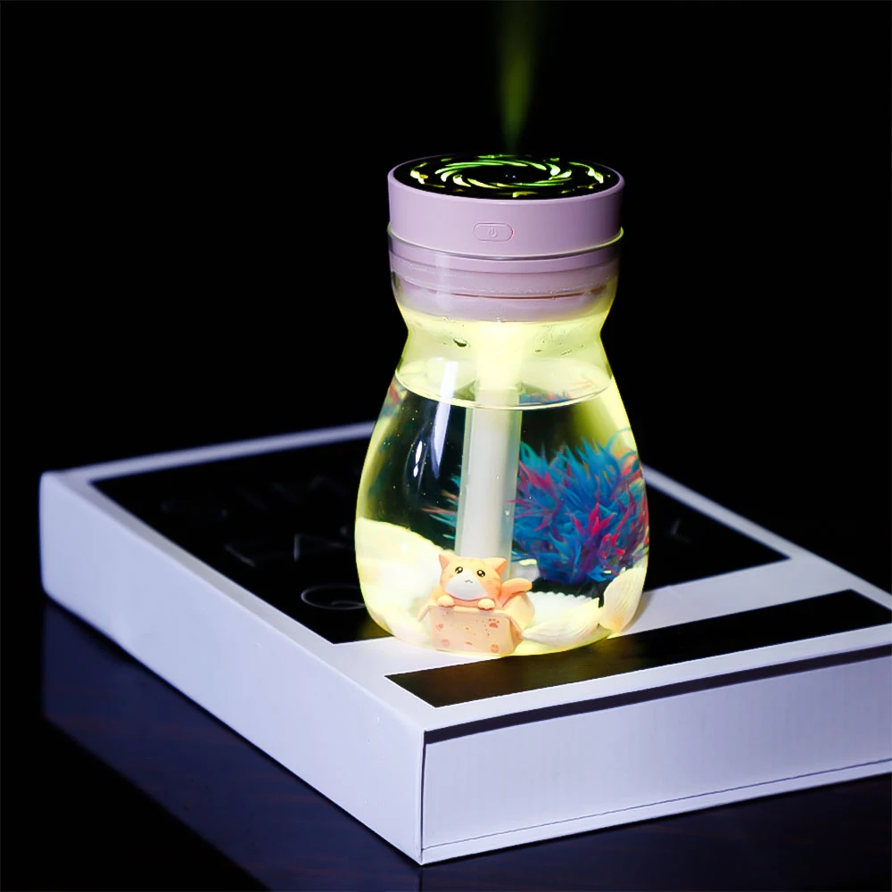 Top Sale Cute Cool Mist Humidifier Office Bedroom Air Purifier Usb Charging Kawaii With Led Light Moisturiz|Увлажнители воздуха| |