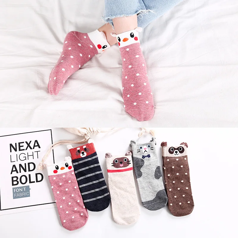 Woman Funny Cute Socks Women Cartoon Lovely Cotton Directly Plate Spring Harajuku | Женская одежда