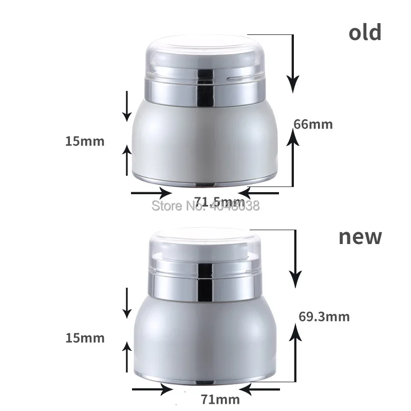 Фотоемкость 30 г 50 пустая вакуумная колба утолщенная прозрачная колпачок