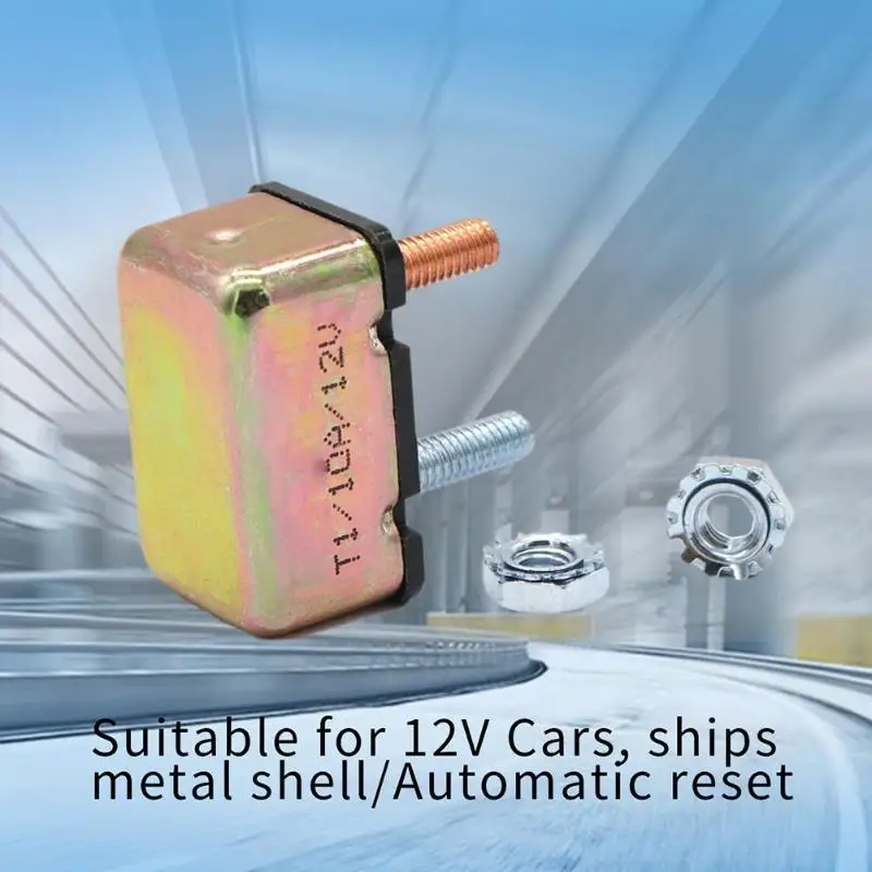 DC 12V Auto Reset Metal Circuit Breaker for Dual Battery Car Solar Boat | Автомобили и мотоциклы