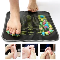 1pc 35x35cm foot reflexology walk stone massager relax massage mat pad massage apparatus foot acupressure cushion