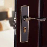 steel wood bearing bedroom door lock indoor wooden door handle lock mechanical hardware lock