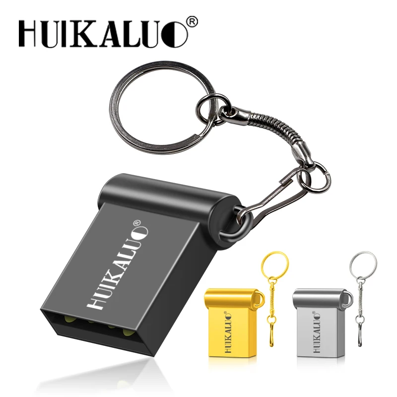 Металлический USB флеш-накопитель, мини-накопитель, 64 ГБ, 32 ГБ, 16 ГБ, 8 ГБ, USB 2,0, флеш-диск, высокоскоростная карта памяти, флешка, бесплатное кольцо для ключей