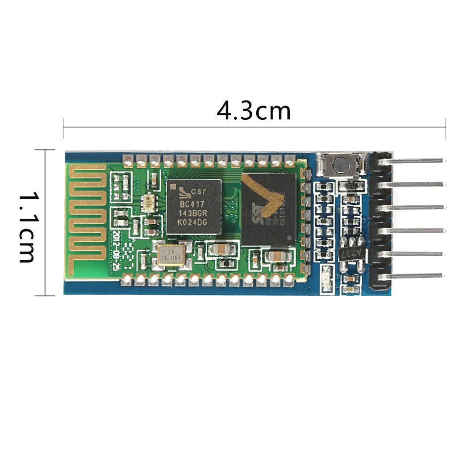 10 шт. HC05 HC-05 JY-MCU анти-обратный Встроенный Bluetooth серийный сквозной модуль master-slave 6pin