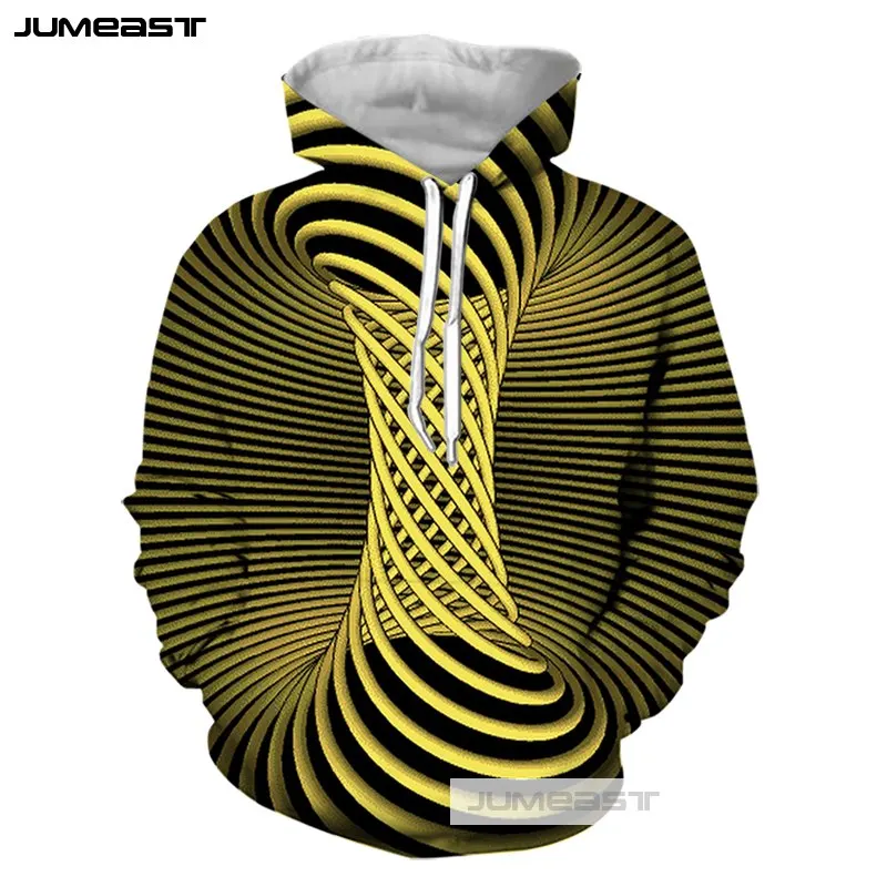 Jumeast 3D принт бесконечный Вортекс для мужчин/женщин дизайн Vertigo толстовка с