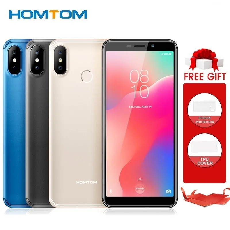 HOMTOM C1 5 &quot18:9 полный Дисплей 4 ядра 1 Гб + 16 Две сим карты мобильного телефона Face ID