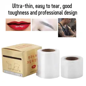 Татуировка Обёрточная бумага 200m полу-Перманентный макияж бровей губ эффект татуажа пленка барьер пищевая пленка мануального татуажа бровей, аксессуар для татуировки бровей Обложка