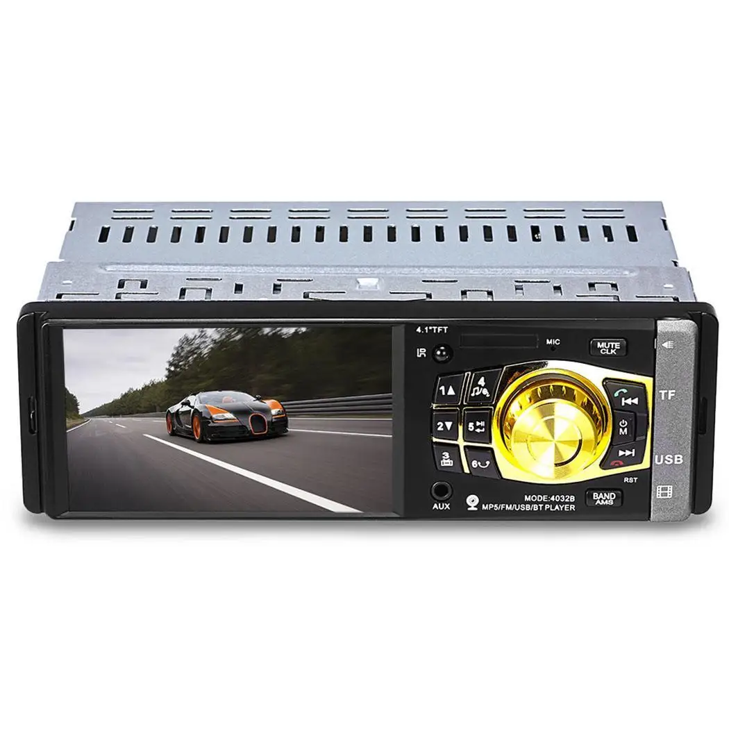 4 дюймовый автомобильный mp3 плеер с камерой WMA цветной OLED 4032B экран автомобиля 60 Вт