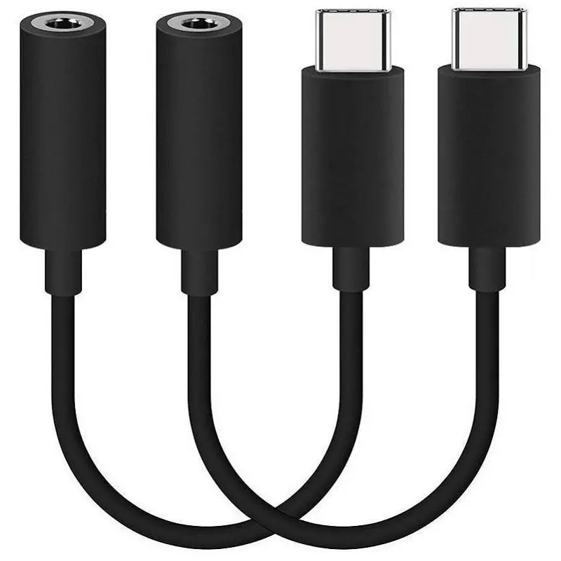 2 шт кабель Переходник USB C на 3 5 мм адаптер для наушников Lightning Тип до Мужской