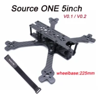 source one v0 1 v0 2 5inch 225mm with 4mm arm carbon fiber frame quadcopter for rooster 230 johnny 220 fpv racing drone