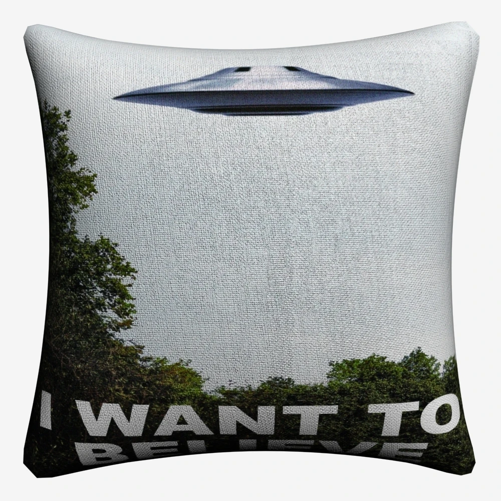 I Want To Believe X File TV Play Decorative Linen Cushion Cover 45x45cm Pillowcase For Sofa Home Decor Pillow Case Almofada | Дом и сад