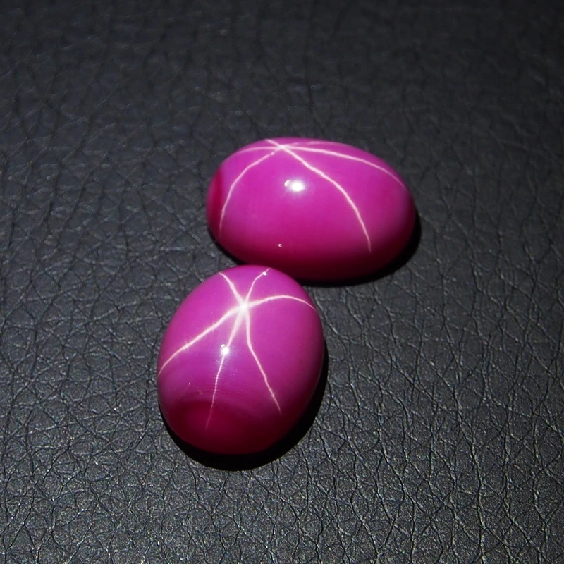 

9*11mm 3 Piece/a lot Red Ruby Oval Cabochon Red Star Ruby make in china