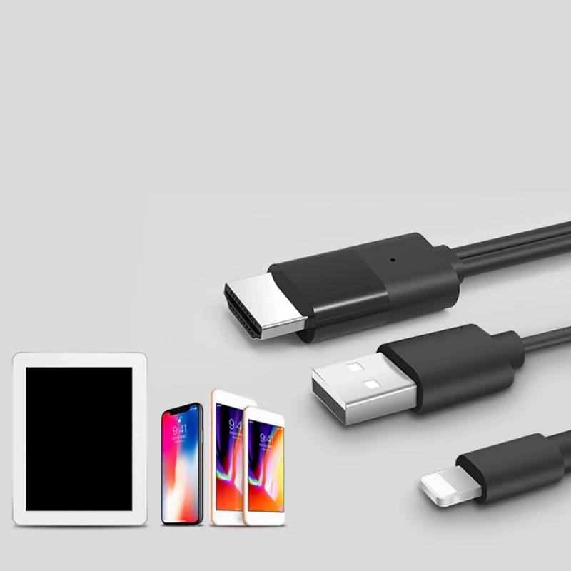 Usb 8 Pin к Hdmi кабель Hdtv hdmi адаптер преобразователь аудиовизуальных систем для iPhone 7