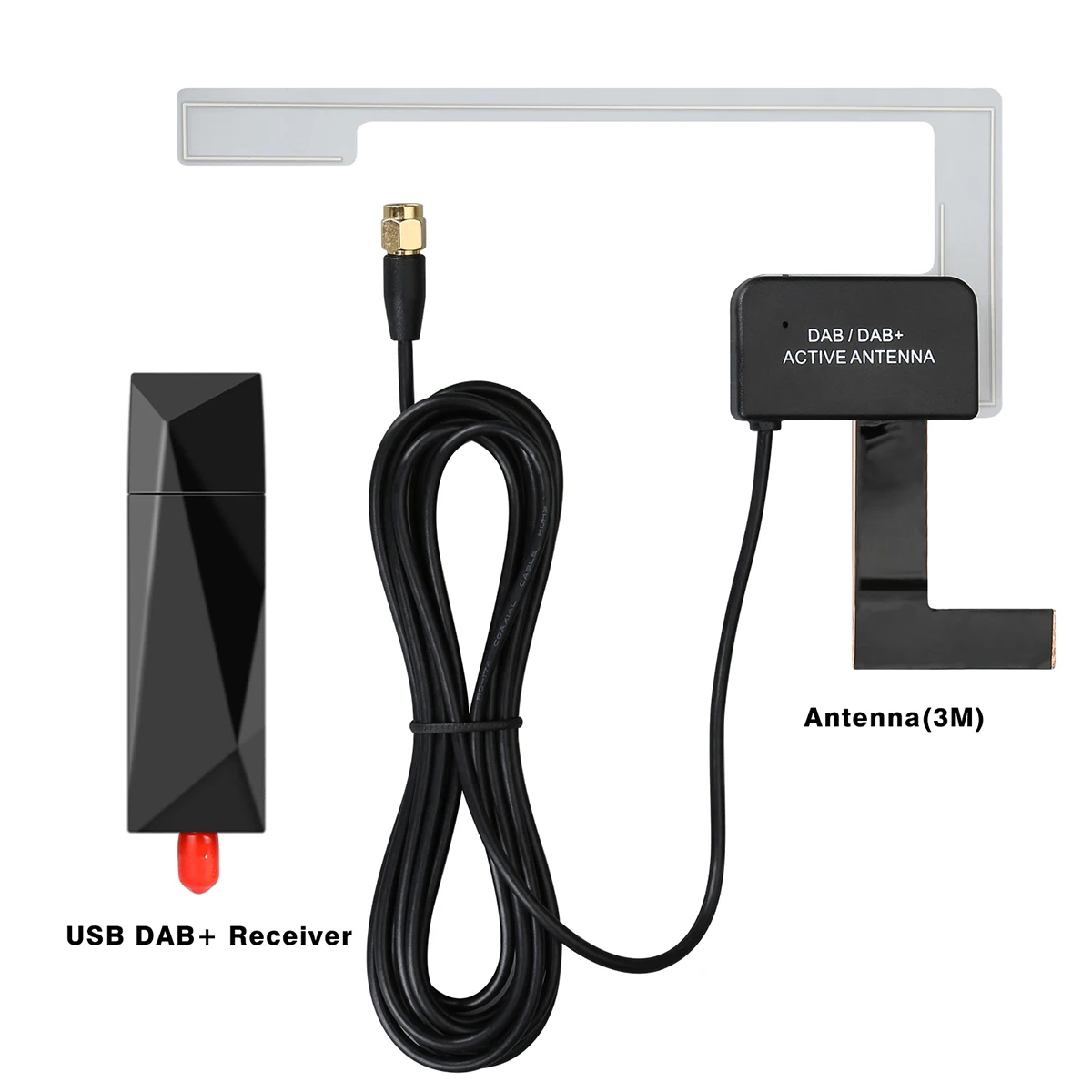 Excelvan получения дБА DAB + сигнала цифровой радио тюнер USB Dongle для XTRONS Eonon Android 7 1/8 0 DVD