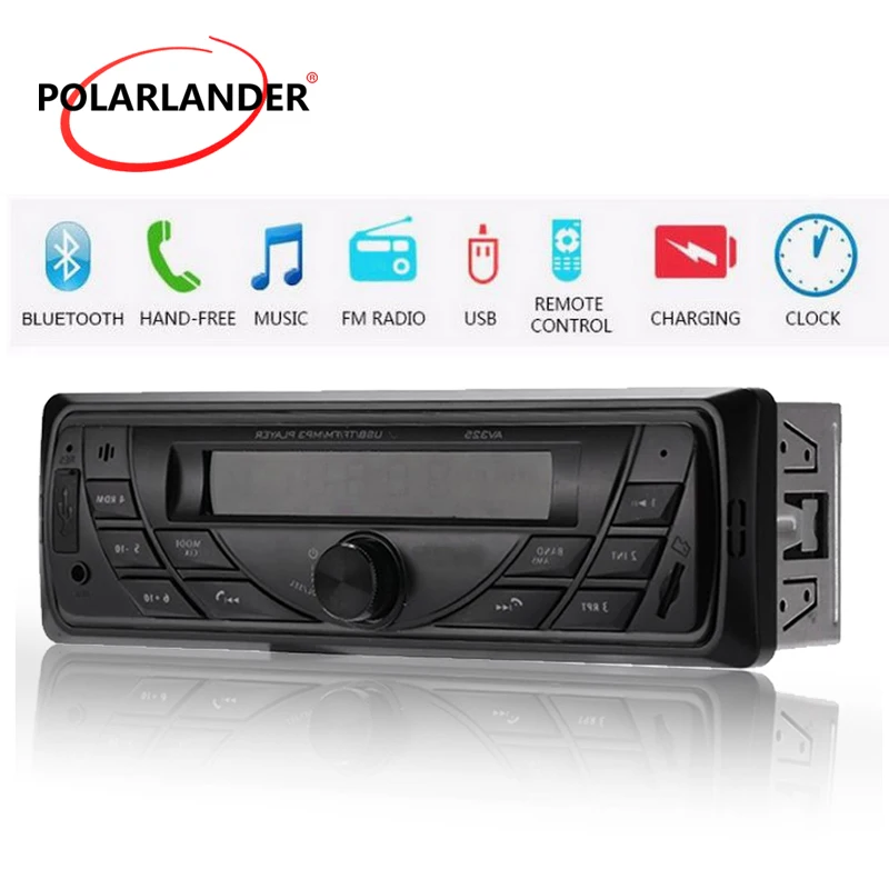 Автомобильный радиоприемник AV252B Стерео Авто MP3 плеер FM Smart Bluetooth с функциями