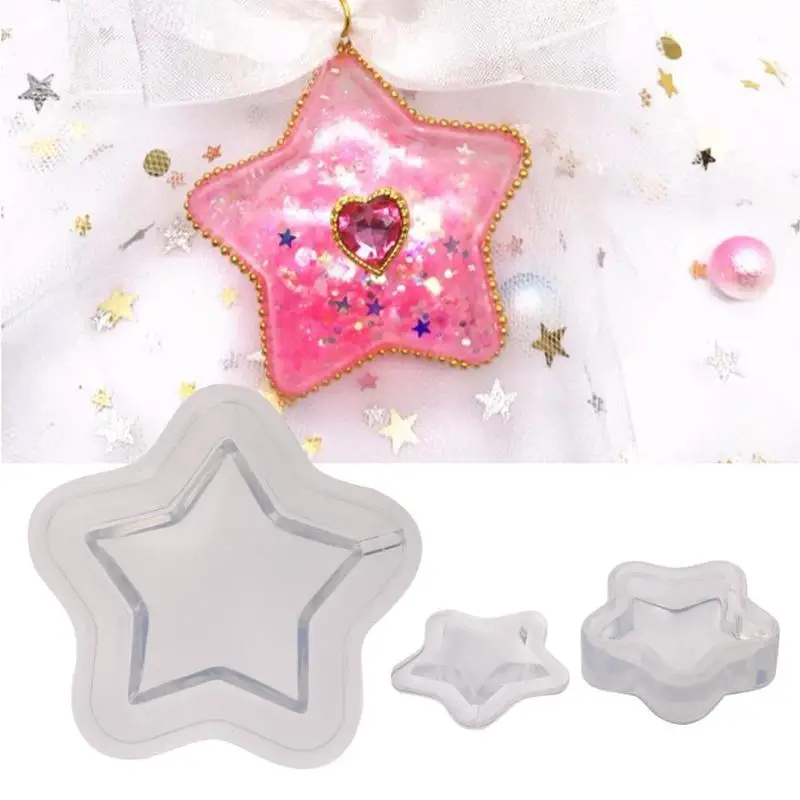 Water Injection Hollow Five-pointed Star Transparent DIY Craft Jewelry | Дом и сад