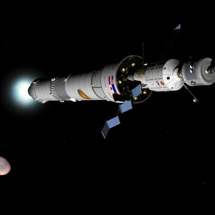 Phobos mission rocket brakes для печати плакатов Mars orbit (33x24) | Дом и сад
