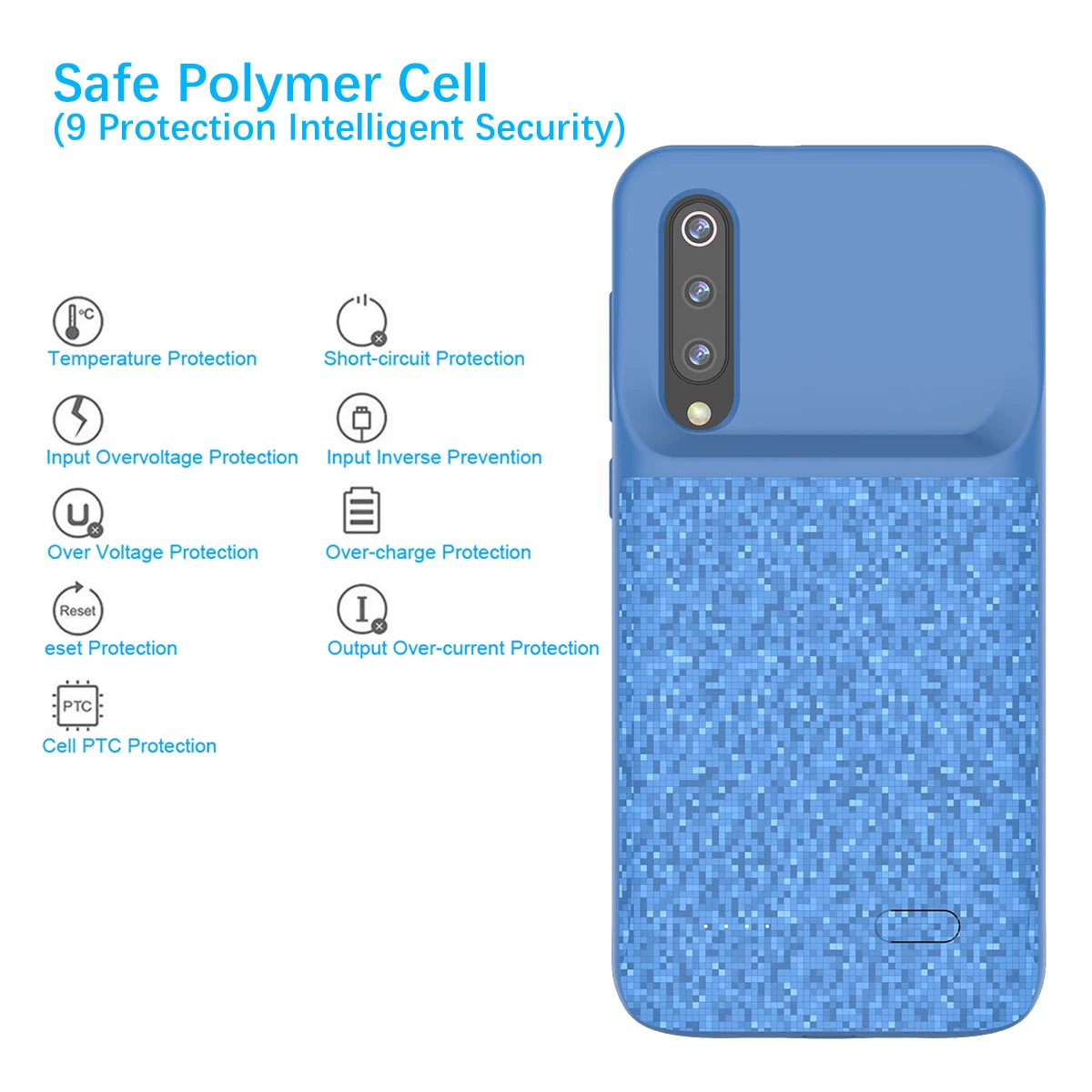 Чехол для аккумулятора Xiaomi Mi 9 4700 мАч внешний тонкий резервный аккумулятор чехол