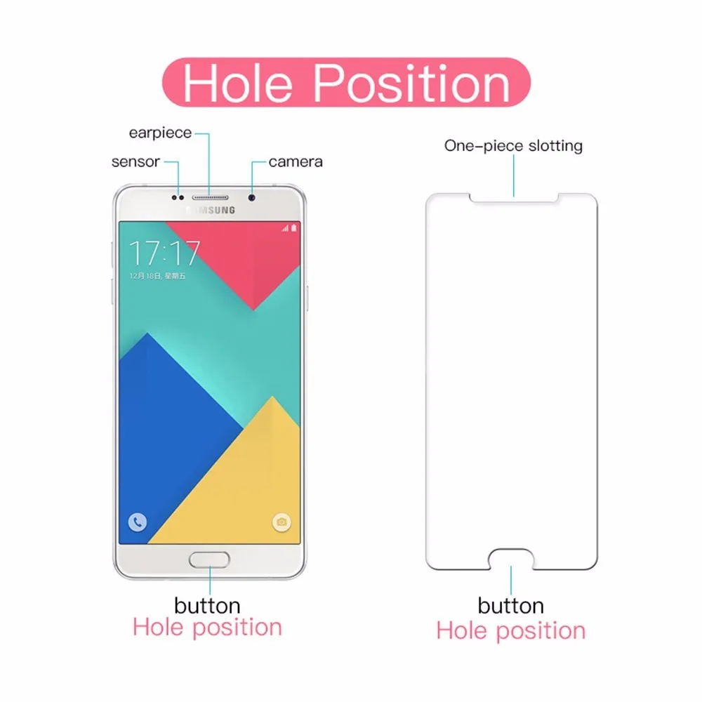 HD 0 22 мм 2.5D Закаленное стекло для Samsung Galaxy J3 J5 J7 2017 2018 J4 J6 Plus Prime защита экрана