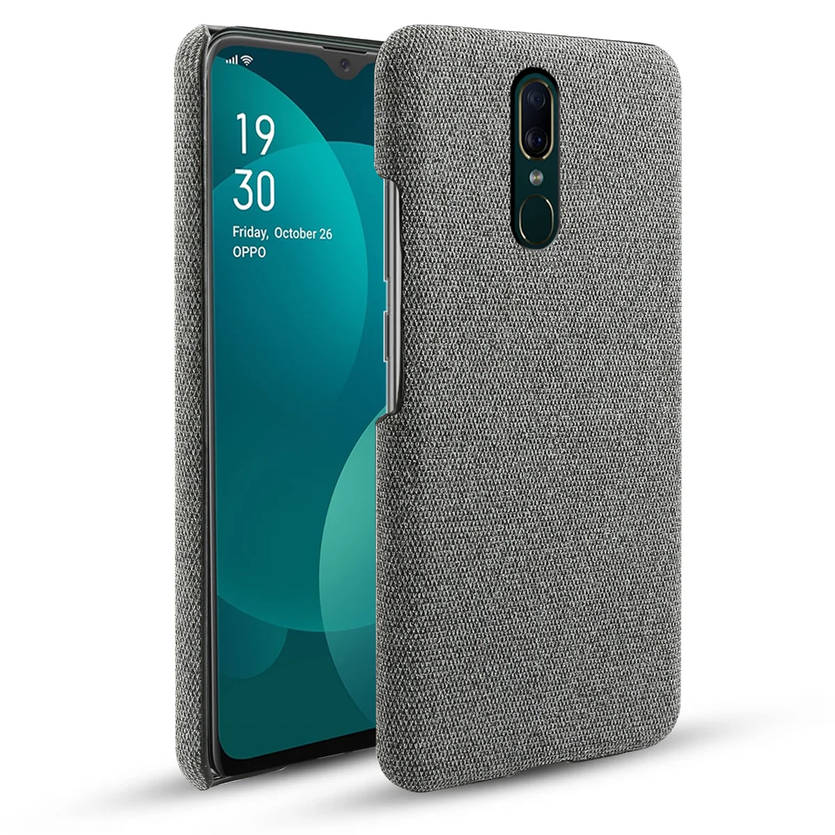 Чехол для OPPO F11 тонкая задняя жесткая ткань из поликарбоната тканая фетровая