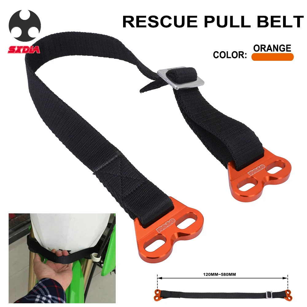 

Motorcycle Universal Adjustable Rescue Strap Pull Sling Belt For HONDA YAMAHA SUZUKI KAWASAKI KTM EXC SX XC XCF XCW Dirt Bike