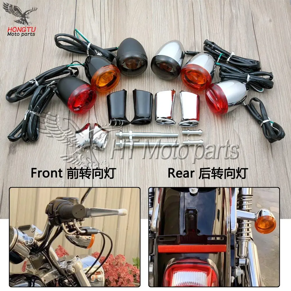 Фара для мотоцикла Высококачественная Передняя и задняя Поворотная фара Harley Softail