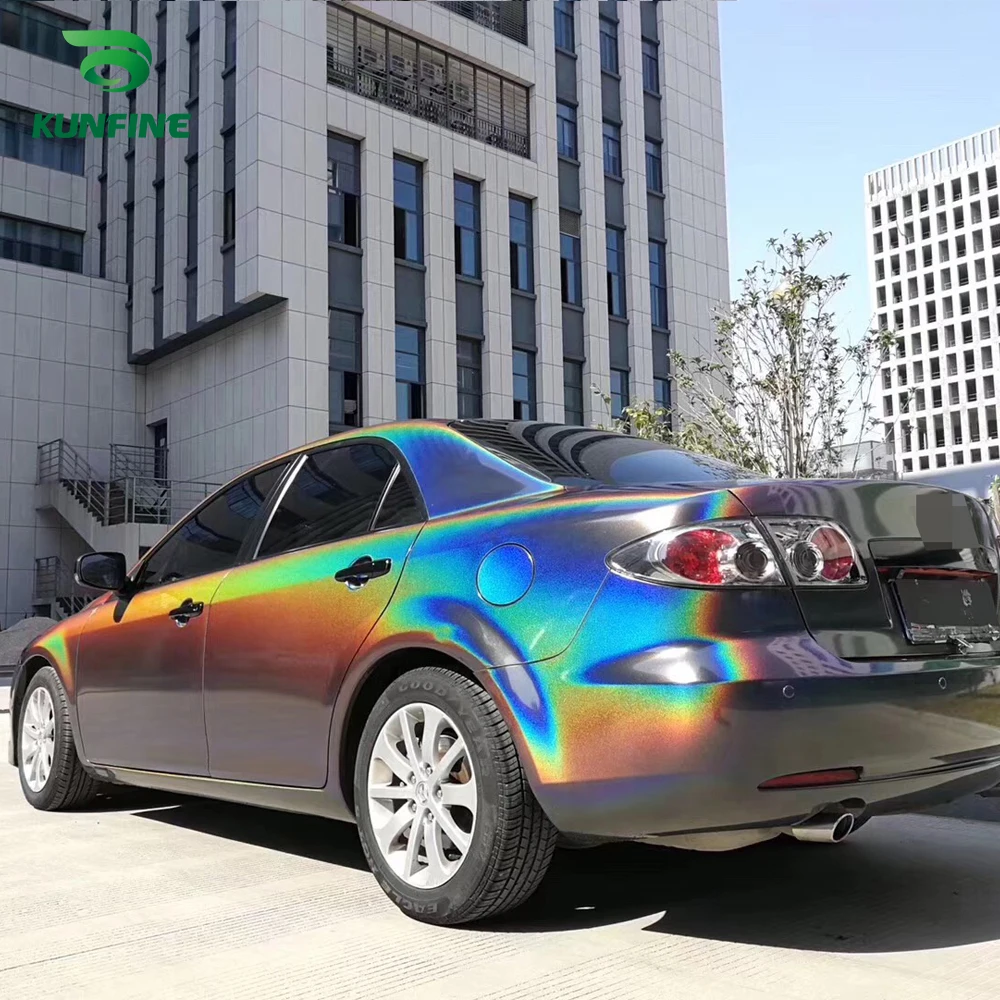 Стайлинг автомобиля великолепная серая Автомобильная виниловая пленка наклейка