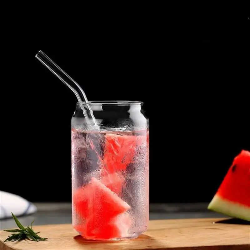 Креативная стеклянная кофейная кружка Cola для сока молока кофе с соломой