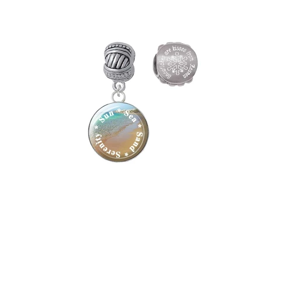 Silvertone куполообразный солнце море песок безмятежность снежинки Поцелуи с неба