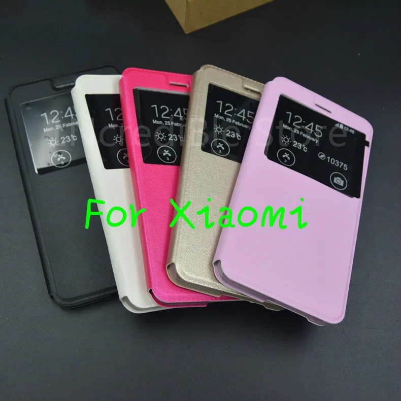 Защитный чехол с откидной крышкой для Xiaomi Redmi Note4 4X 5 прозрачное окно мобильный