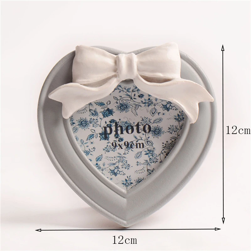 European Vintage White Heart Squre Shape Magnetic Levitation Pictures Frame Wedding Decoration Novelty Gift Carriage Photoframe | Дом и сад