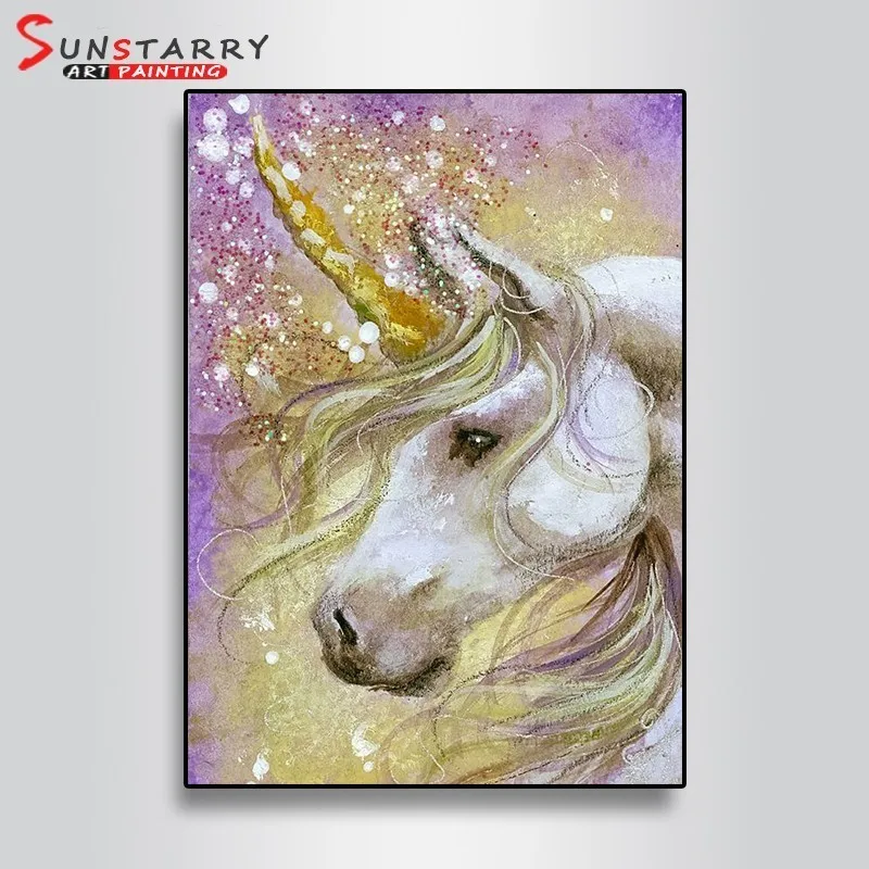 Sunstarry Алмазная вышивка DIY алмазная живопись цветной Единорог Kirin картины Вышивка