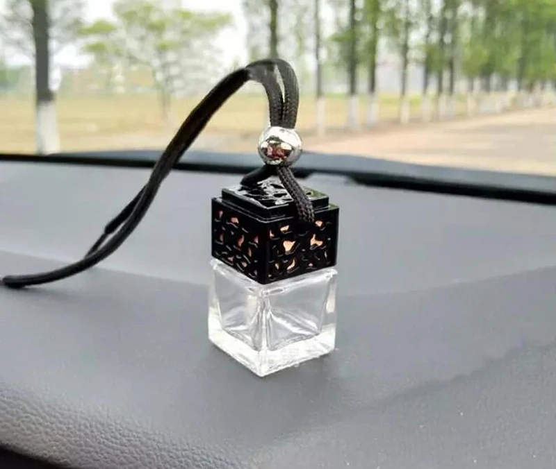Самая низкая цена подвесные стеклянные бутылки автомобильный флакон для духов