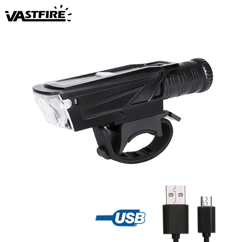 Водонепроницаемый 3 Вт Ночная езда на велосипеде фара USB Перезаряжаемый