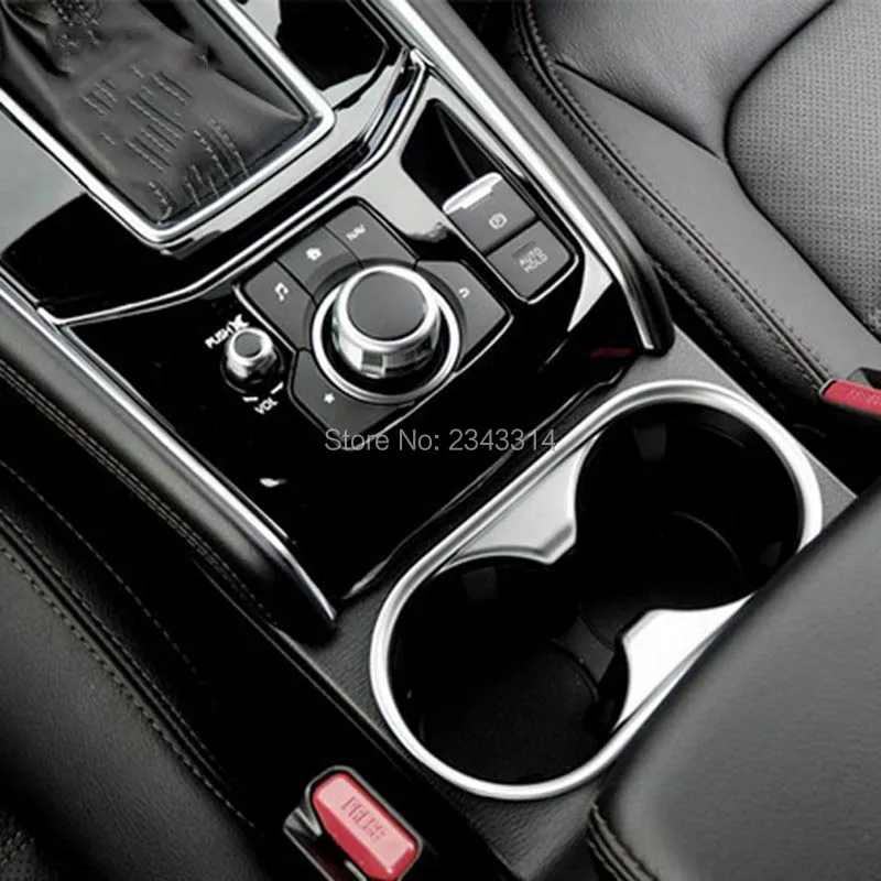 Для Mazda CX-5 KF 2017 2018 ABS стакана воды матовый центральной консоли держатель крышка