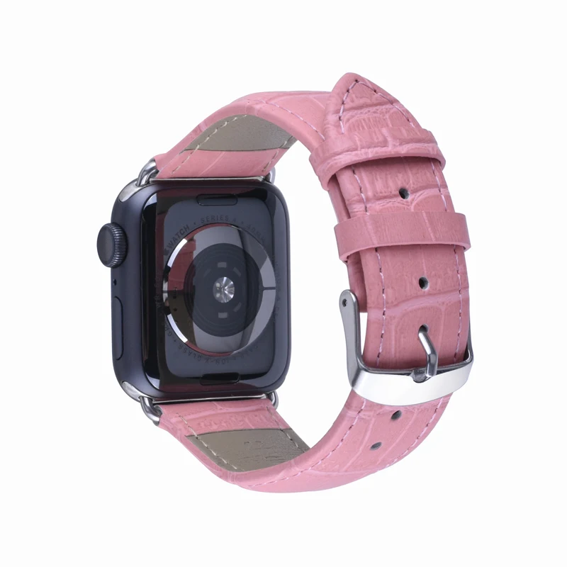 Ремешок Mling из натуральной кожи для Apple Watch Band 3 2 1 38 мм 42 сменный Браслет iWatch 4 40 44
