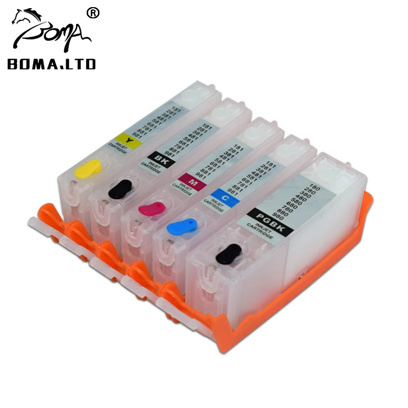 

BOMA.LTD 280 281 PGI-280XXL CLI-281XXL Refill Ink Cartridge For Canon PIXMA TS8120 TS9120 TR7520 TR8520 TS6120 Printer With Chip