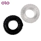 OLO 2 шт.компл. Кольца для пениса, тип шин, задержки эякуляции, Кольца для пениса, силиконовые секс-игрушки для мужчин, товары для взрослых