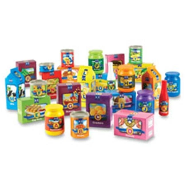 Learning Resources LRN7729 A-Z Alphabet Groceries Activity Set 26 Per |