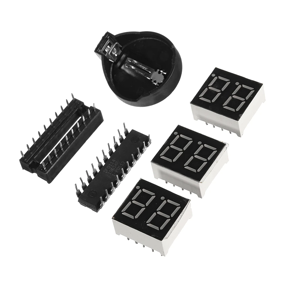 Набор электронных часов DIY AT89C2051 9 В 12 в цифровой светодиодный набор шесть 6 бит