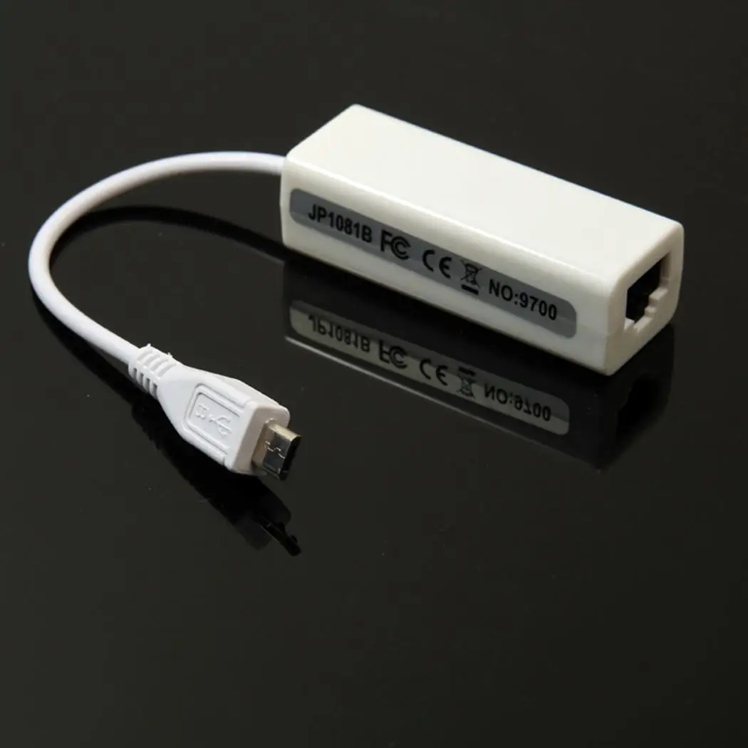 10/100 Мбит/с Ethernet коммутатор USB2.0 сети Черный Проводной адаптер для до 10