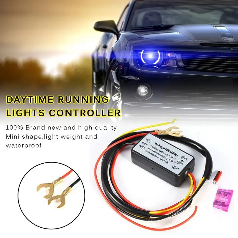 Контроллер DRL для автомобиля светодиодные дневные ходовые огни реле жгута диммер