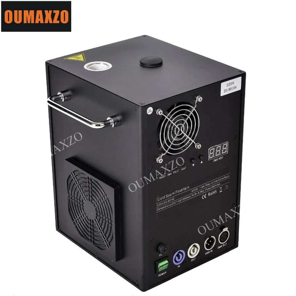 2pcs 400w Cold Spark Firework Machine For Wedding Celebration Dmx And Remote Control Fountain Sparkular Stage |