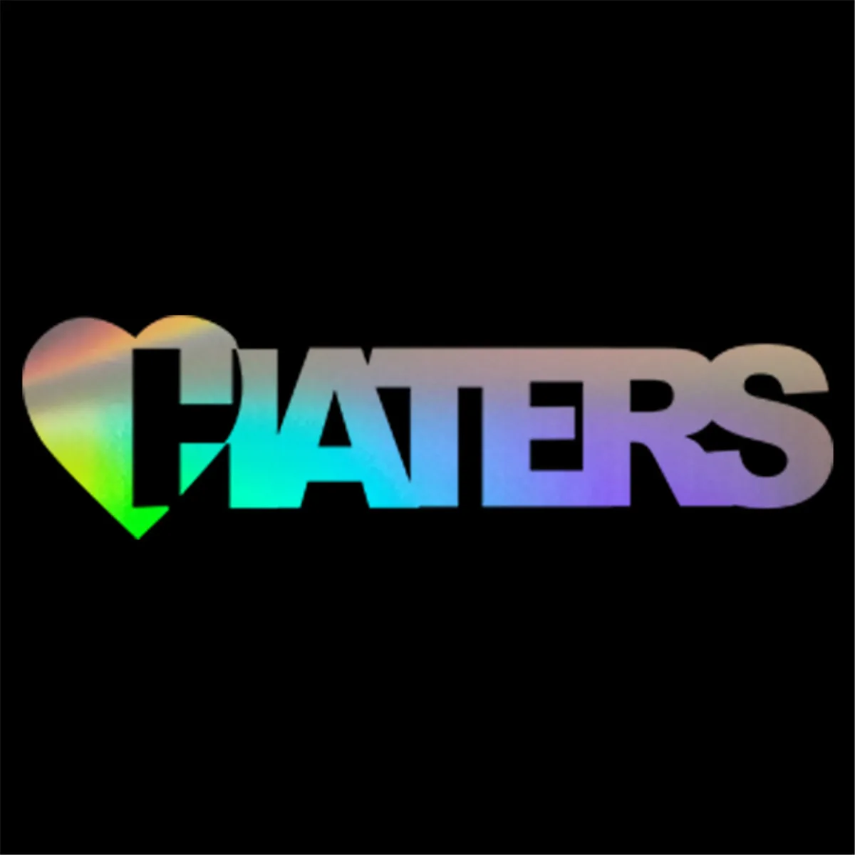 Наклейка на бампер с надписью LOVE HATERS|Наклейки автомобиль| |