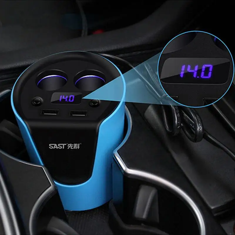 Многофункциональный автомобильный двойной usb адаптер для зарядки iPhone iPad Samsung Galaxy