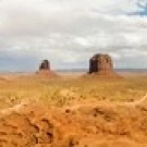 Buttes in a desert The Mittens Monument Valley Tribal Park Юта США постер принт (20x5) | Дом и сад