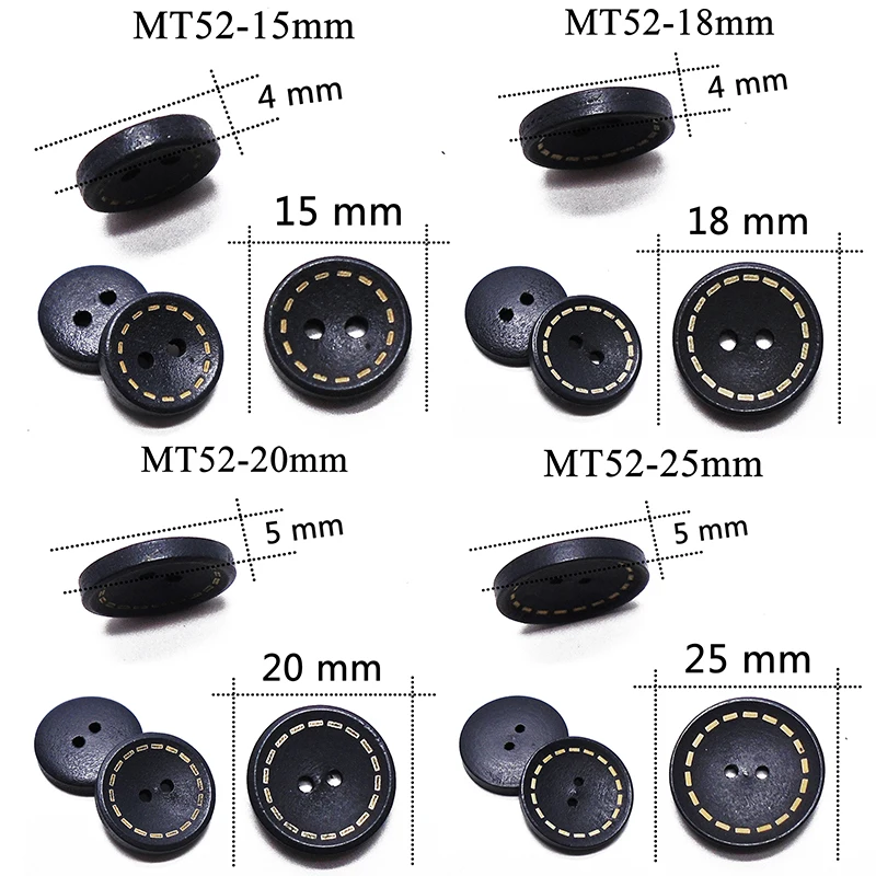 30 шт. натурального дерева матовая лазерной линии деревянные пуговицы джинсовые